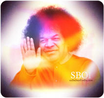 Bhagawan Sri Sathya Sai Baba aura- blessing photo